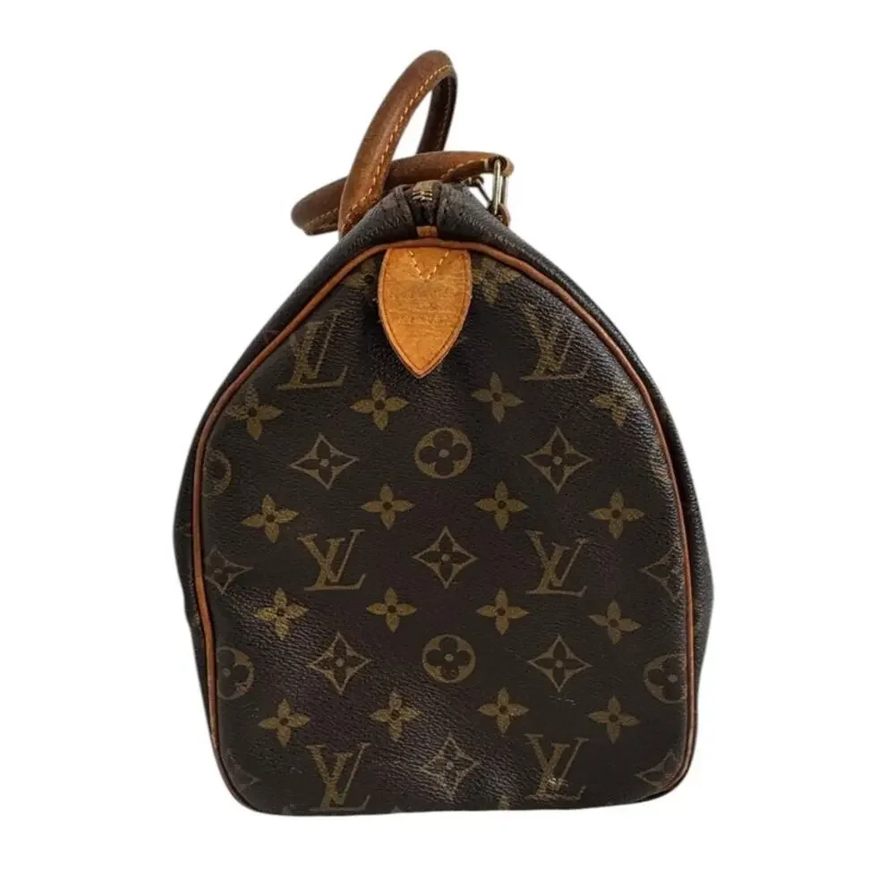 Louis Vuitton Baby Speedy 30 Monogram Canvas Satchel Handbag